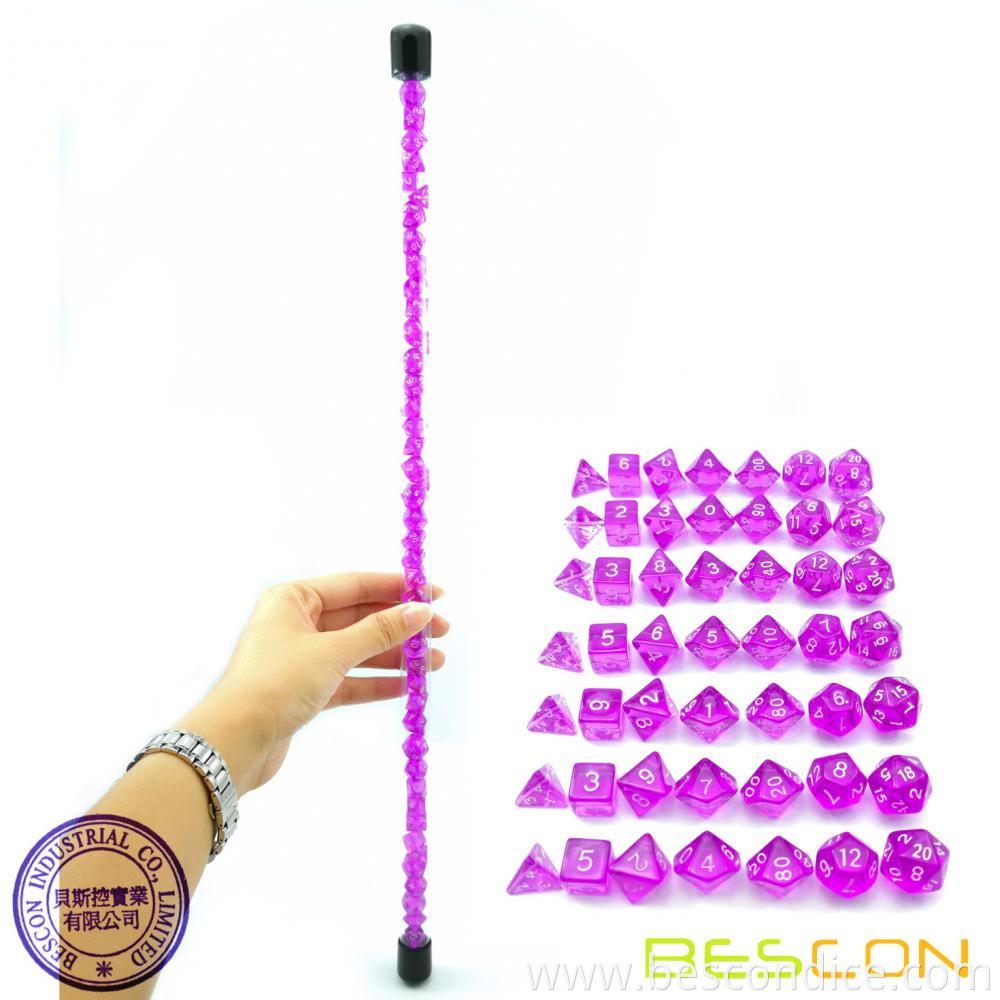 Tabletop Game Mini Dice 49pcs Long Tube Gem Purple 2 Tabletop Game Mini Dice 49pcs Long Tube Gem Purple 2